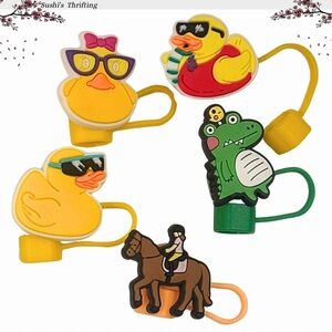 Quack Squad Straw Toppers 5pcs